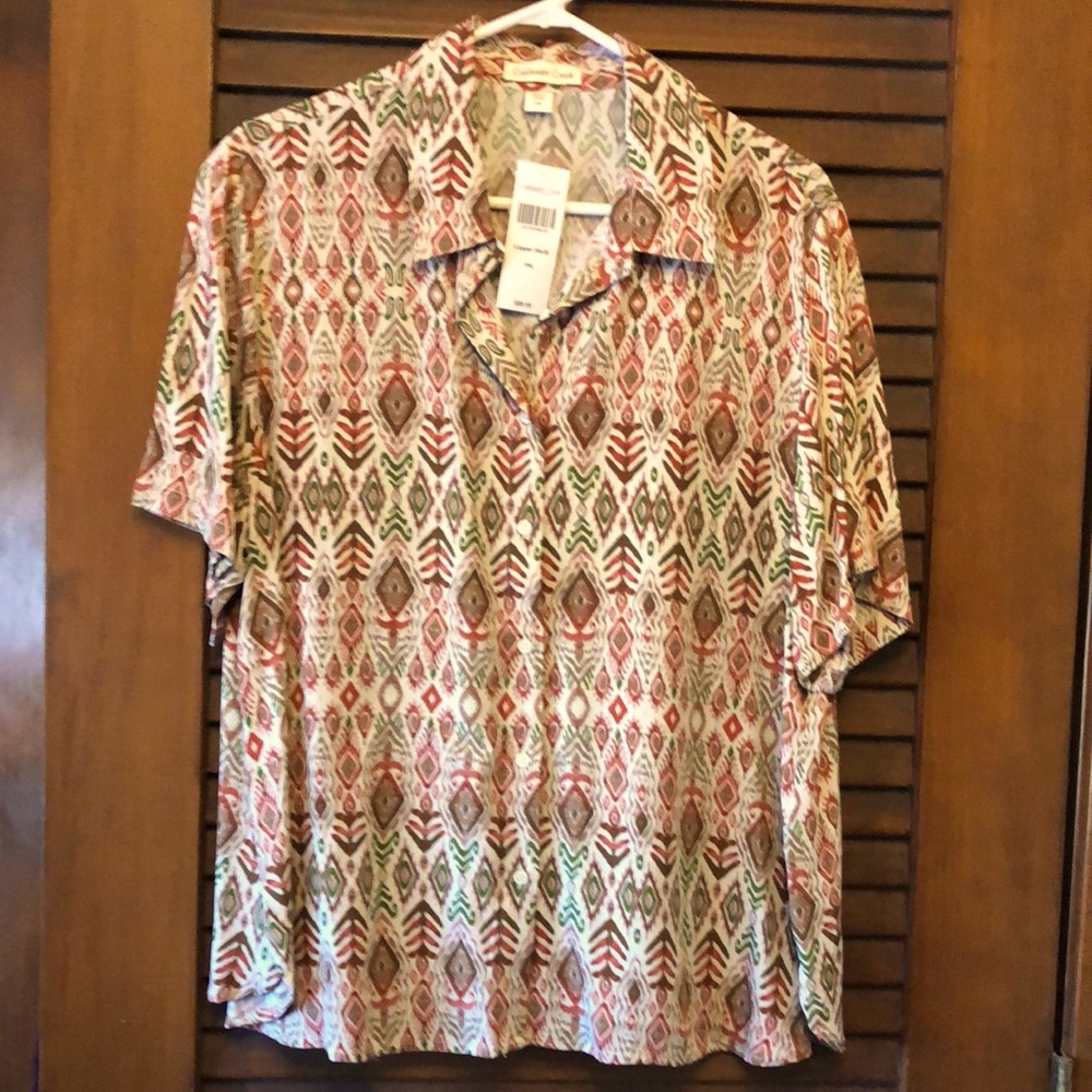 - Coldwater Creek Tribal Print Shirt (NWT)